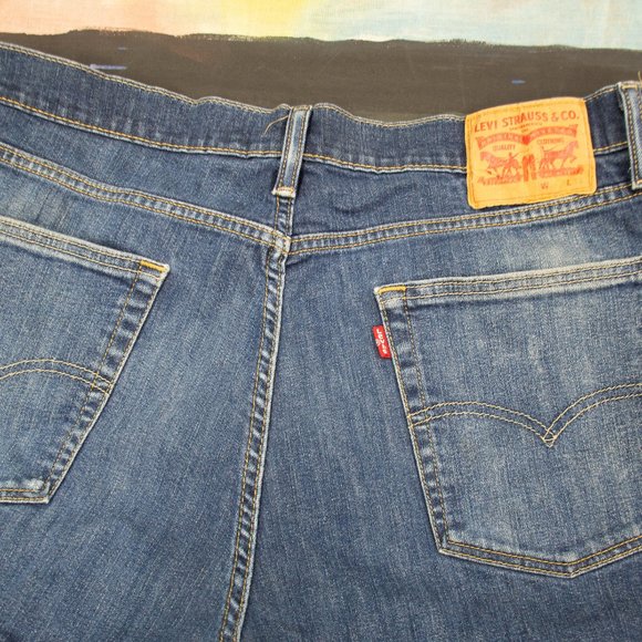 Levis 511, good condition, worn to perfect comfort softness.  Deep blue - Picture 3 of 10